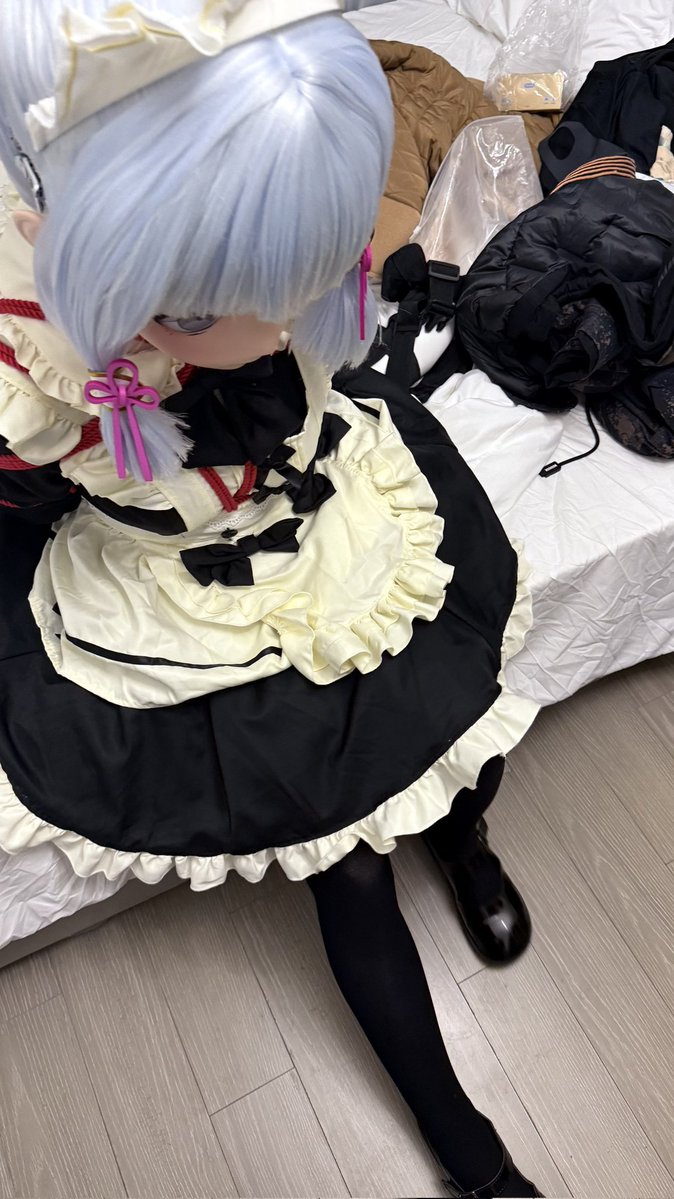 nan0388's tweet photo. #kigurumi #神里绫华
这绳子不对呀😭，怎么自己缠上来��� https://t.co/0j6lbF9nT0