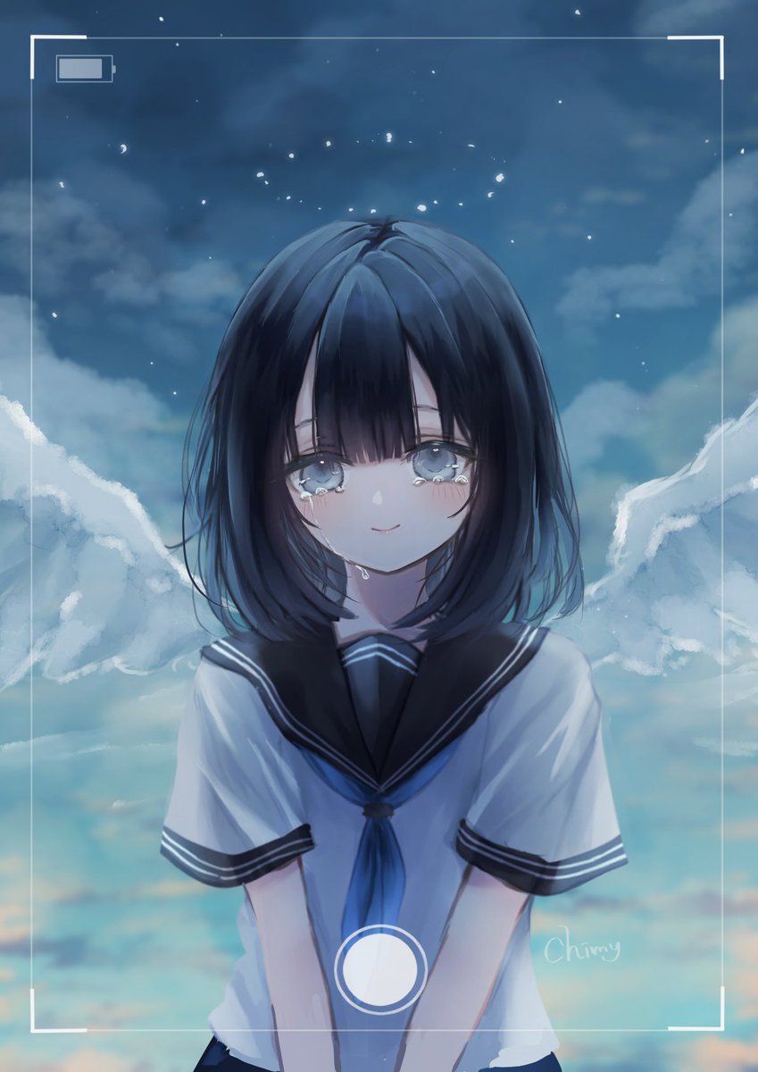 chimy_12345's tweet photo. さよなら、僕の天使
#イラスト　#illustration https://t.co/h0NZ2sxsS1