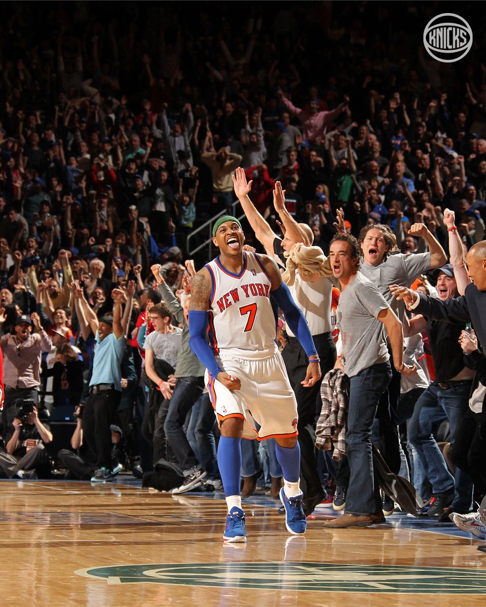 nyknicks's tweet photo. The closer‼️

On this day in Knicks history, Melo went into takeover mode against the Bulls. https://t.co/BRWNBt0N9O