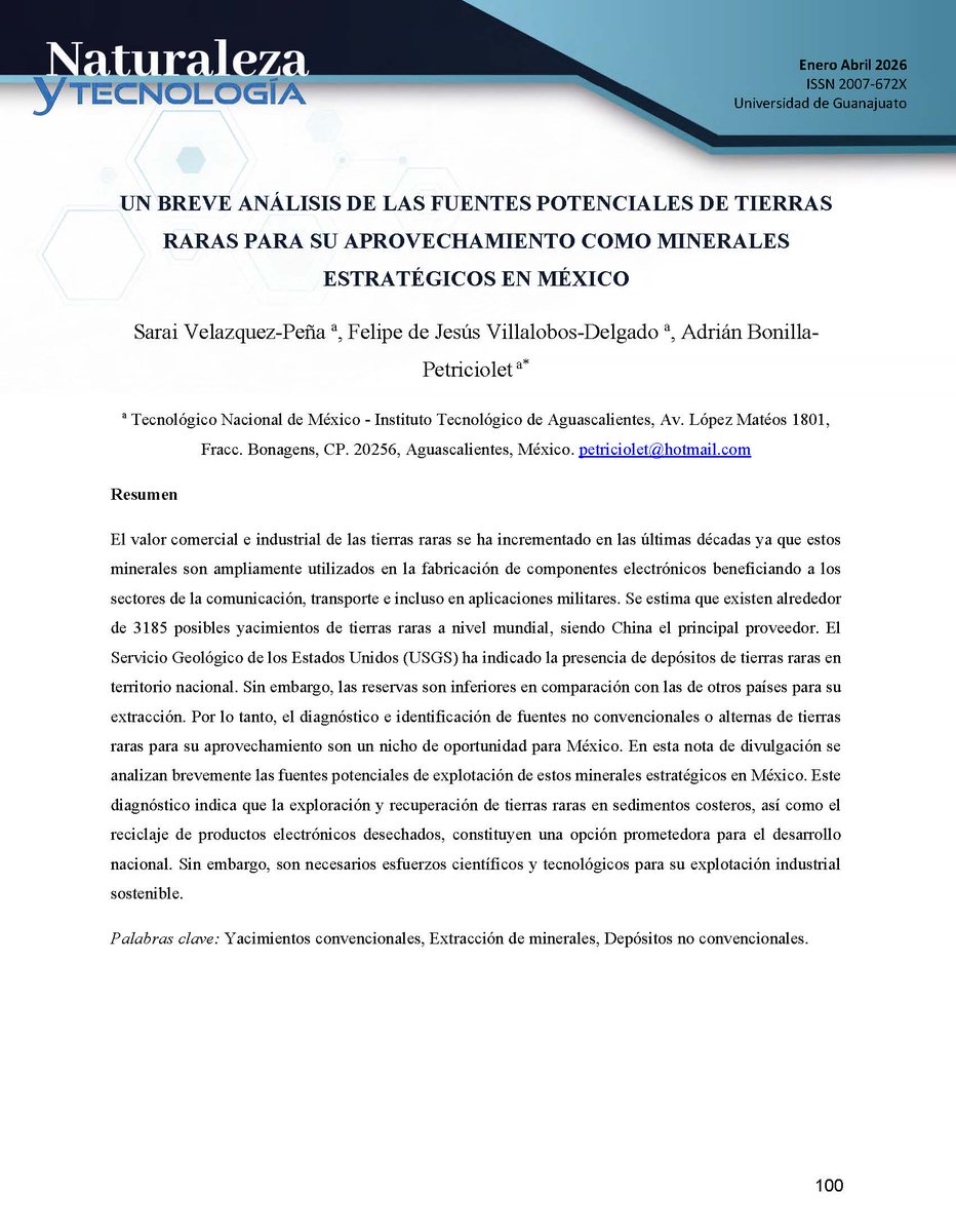 Posgrado Ing. Química Instituto Tecnológico de Ags tweet media