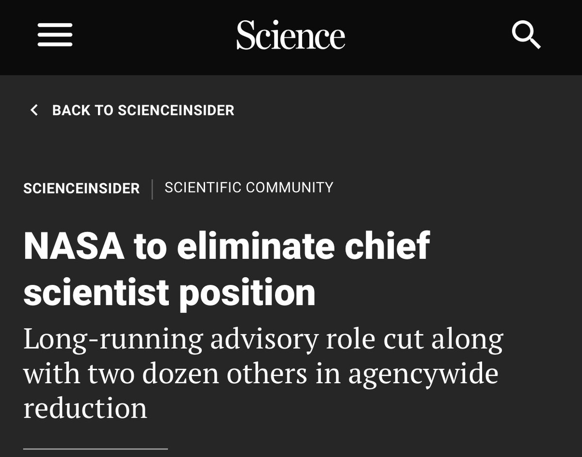 Cosmic_Andrew1's tweet image. They are proposing canceling 40 missions that are mostly science. They will say the missions are a waste but remember they are all picked by scientists in each field to maximize scientific return (decadal survey)

Science is being smothered in America