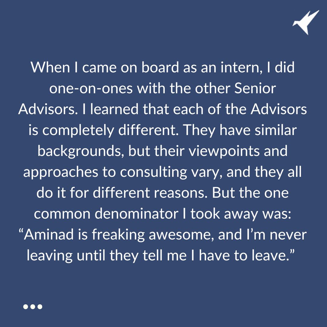 aminadconsult's tweet photo. We’re excited to share that after completing his internship, Jade Anderson has accepted a Senior Advisor role at Aminad. We asked Jade to reflect on his experience and what inspired him to step into this new role.  Read the full interview here: https://t.co/b7lLvkoQRj https://t.co/LWrAH7CeOu