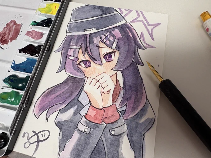 久々に水彩…楽しい…ハルカ