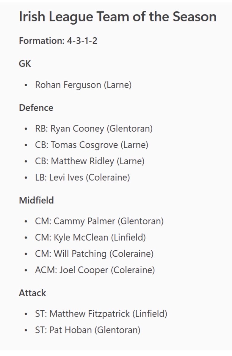 Irish league stats man tweet media