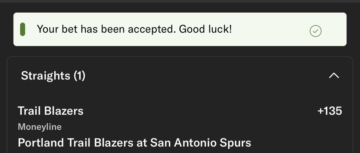 IDP_Iggy's tweet image. Getting the bet in early today. Look for Portland to make a move into 8th place today with a clippers loss against OKC and a win against the Spurs without Wemby. 
#TSA