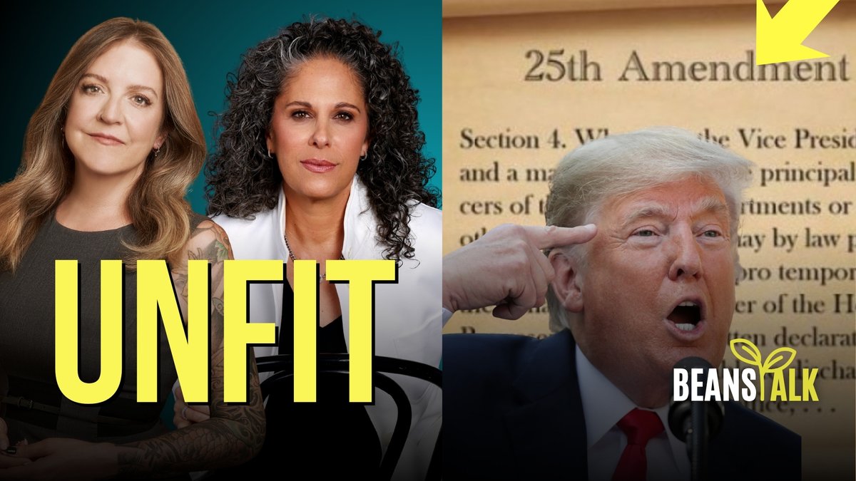 dailybeanspod's tweet image. “...a ton of actual MAGA hardliners are pushing the 25th Amendment as Trump threatened to kill a whole civilization of people…”

Watch: #BeansTalk 🫘 with @MuellerSheWrote  &amp;amp; @DGComedy  #MSWMedia #YouTube

Follow Beans Talk on YouTube:
youtube.com/watch?v=jmjCgy…