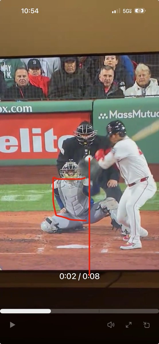 brewcrew_22's tweet photo. @BrewersRaptor Ball crossed over the plate on the pitch that “hit him” https://t.co/n0Rlno8zxG