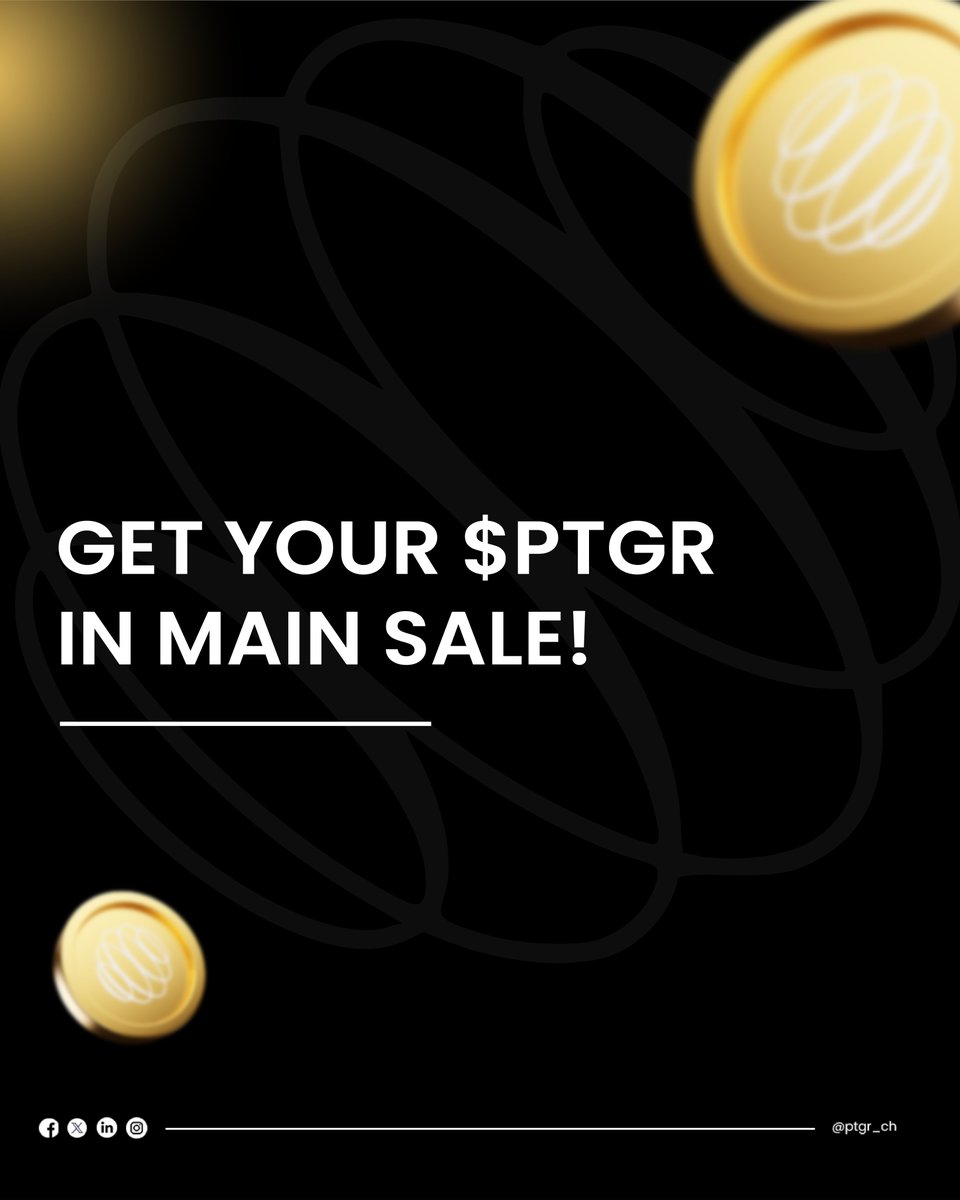 ptgrtoken's tweet image. With structured staking tiers designed for long-term participants, the more you commit, the greater your rewards.
Secure your position in the Main Sale today at ptgr.io
#PTGR #Stake #Token
