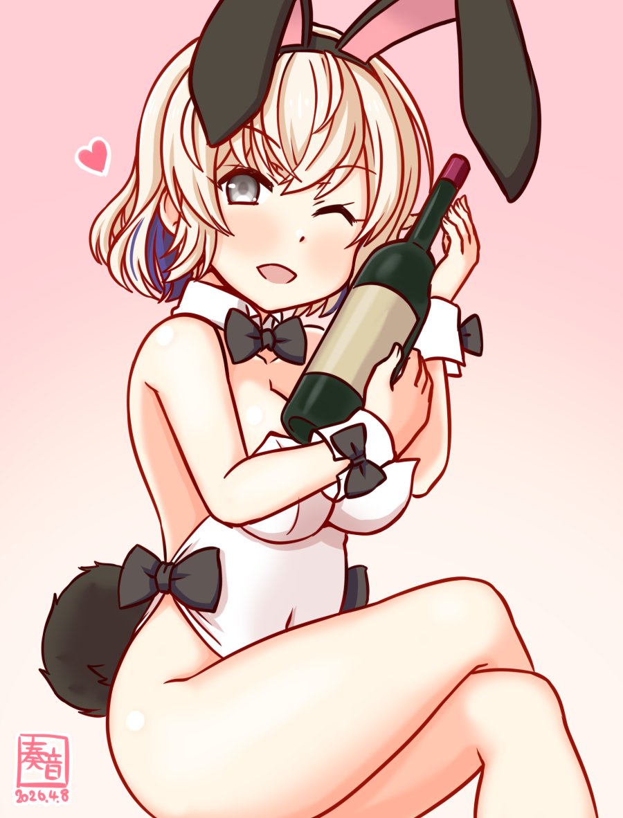 「好きな人とのお酒の時間、ホントに素敵…よねぇ❤
 ねぇ、ワイン…もう一本開けちゃう?
 了解、開けますね♪ 中でいい?」

#艦これ版真剣お絵描き60分一本勝負_20260408
#グロワール 