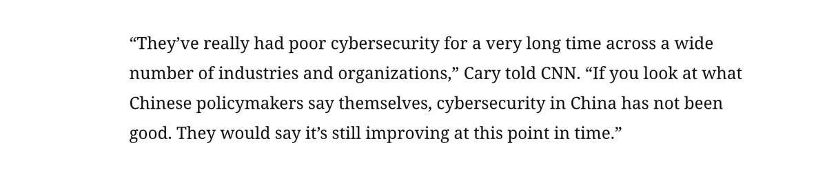 DakotaInDC's tweet photo. While it's hard to get numbers on frequency and costs of ransomware and criminal cyberattacks in China, we do know they happen. This makes the politics of losers in China cybersecurity particularly interesting. 1/x

https://t.co/kzFMM1sd8o https://t.co/rv9tdnu0pE