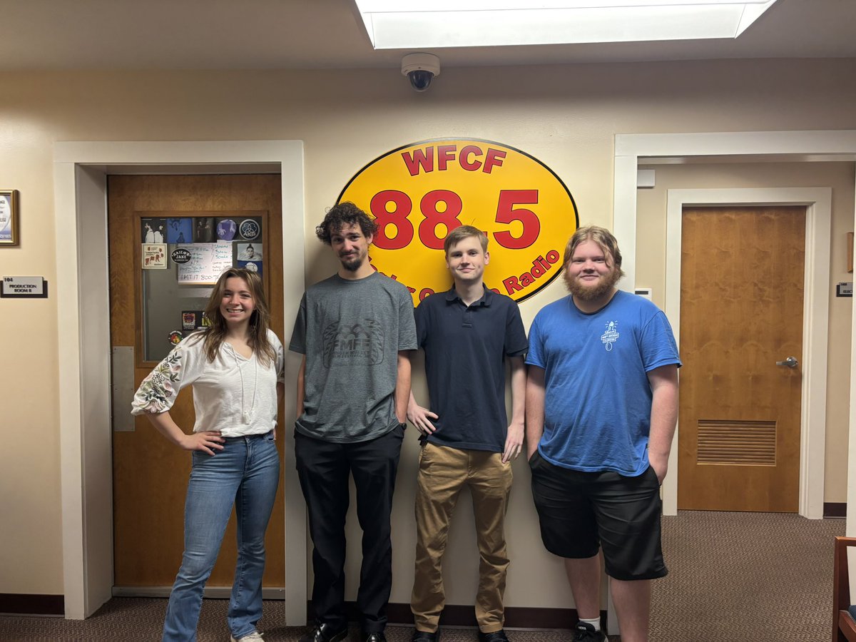 WFCF88five's tweet photo. Local band “Last Resort” visited WFCF today!  Last Resort will be opening for Woka Flocka at Flagler Fest tonight, an event for Flagler College students. 
Stay tuned for an exclusive interview, airing later this week (dates and times will be posted on our social media) https://t.co/6Cs2hK1ZXd