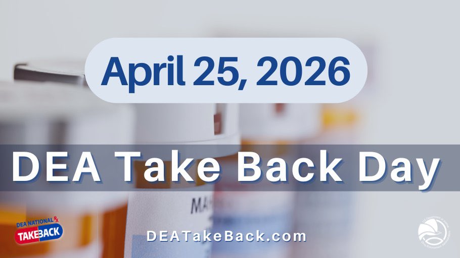 DEASEATTLEDiv's tweet image. Pacific Northwest: Safely dispose of expired/unwanted/unused medications at #TakeBackDay on April 25! Together, we create a safe and healthy environment. #WellnessWednesday Learn more: DEATakeBack.com
@TheJusticeDept @DEAHQ