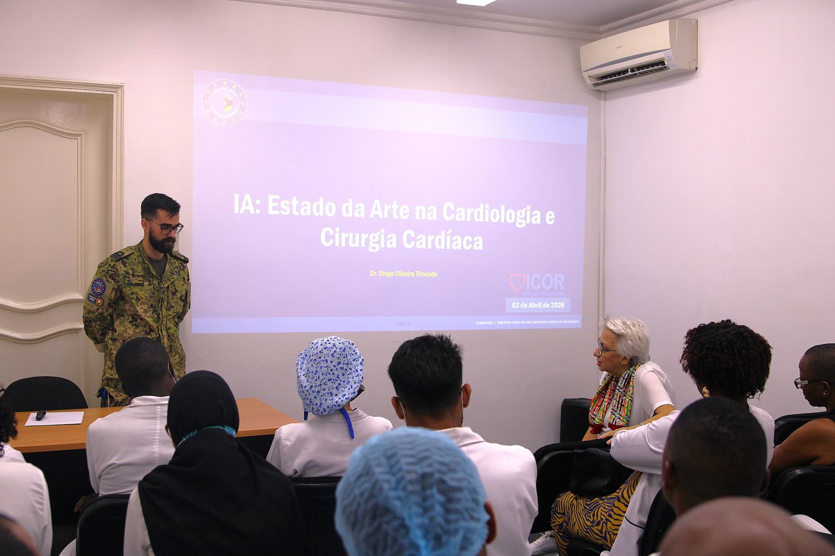 EUMAMMozambique's tweet photo. 🤖#EUMAMMOZ delivered a technical session at #ICOR, Maputo, exploring how AI is transforming cardiology.
From real use cases to ethical challenges, the discussion highlighted new opportunities for Africa’s healthcare sector.
Curious to know more? 🔗 https://t.co/ynjAGJXAc7 https://t.co/QCttPSouOr
