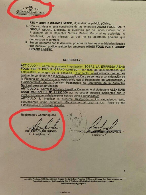 Freddy Superlano: Tú eres el ejemplo perfecto de lo que NO debe ser un joven que quiera ser político:

- Robaste dinero de la ayuda humanitaria para irte de putas y tragos en Cúcuta.
- Firmaste la carta de recomendación del delincuente Alex Saab cuando estabas en la AN.

CORRUPTO