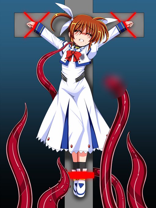 #自分の好きなポーズを載せる
やっぱ正面からの十字架磔が…好きですなァ…
なるべく正面以外も練習はしてるけど、エロ処刑は四肢拘束がMY鉄則なのでこれからも要精進、素敵な拘束姿のヒロインピンチを描けるように練習していきます>< 