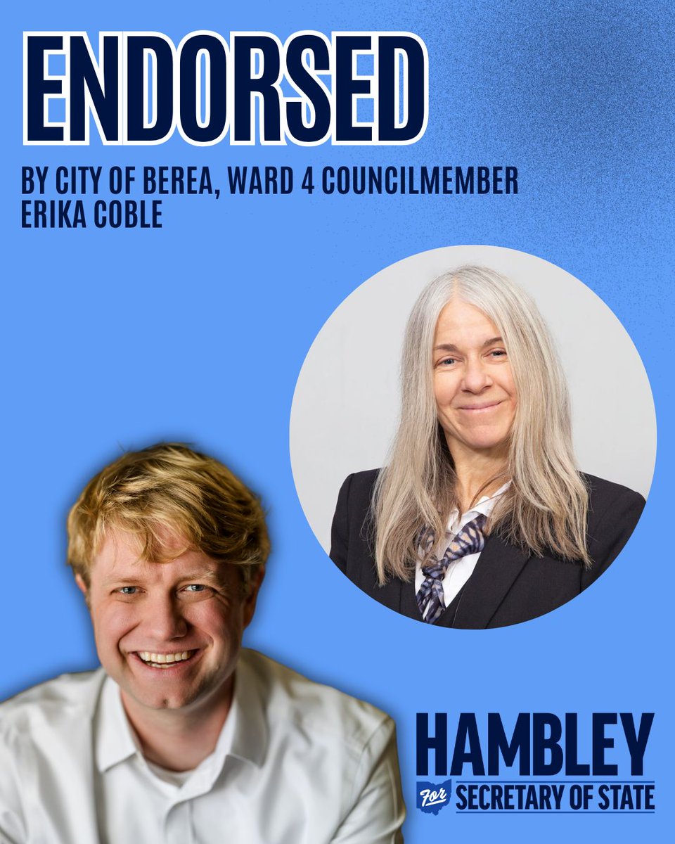 hambleyforohio's tweet image. 🚨New Endorsements Incoming! 🚨 I'm grateful to the elected officials across #Ohio who have put their support behind this campaign &amp;amp; behind our vision of bringing better care to Ohio's democracy. Head to my website for the full list of endorsements! #HambleyForOhio #CareForOhio