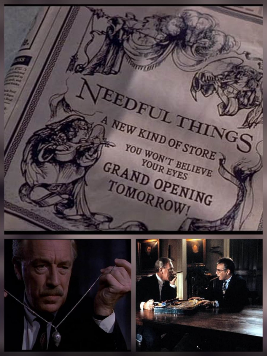 TallyMichelle4's tweet photo. #Bales2026FilmChallenge
#FilmX
Apr9️⃣
Antiques
#NeedfulThings (1993)
In the small town of Castle Rock, a new shop opens where Leland Gaunt sells tempting antiques for small favors that spark chaos. https://t.co/vPjle6YI2o