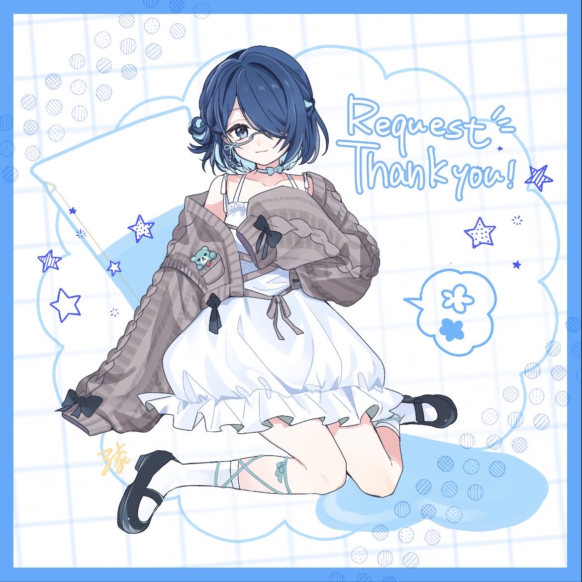 odoruika5's tweet photo. skeb納品しました💙🎀
鈴木あんずちゃん！
(眼鏡無しver.はリプにあります)
https://t.co/7VncZrteJj #Skeb #Commission @skeb_jpより

#えのぐ美術室 https://t.co/NFPvRXUgtD