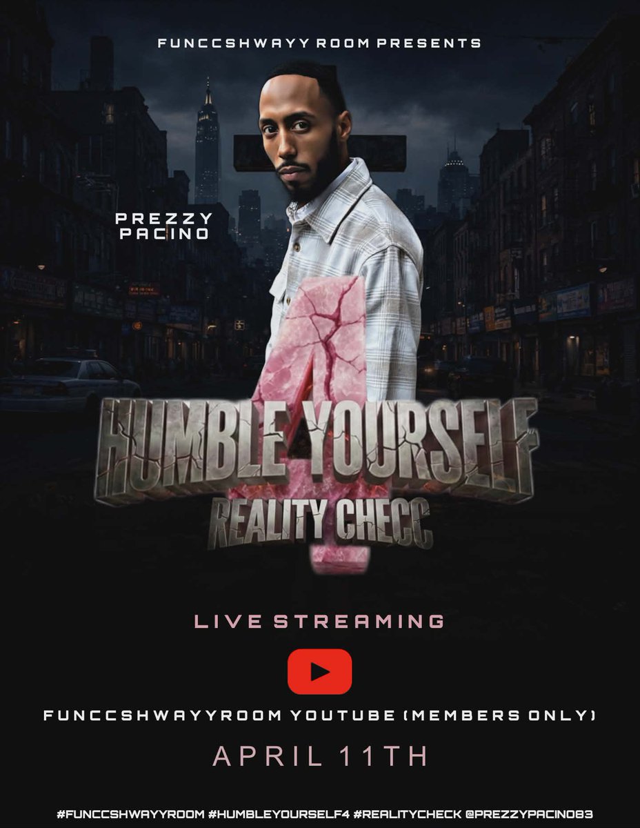 PrezzyPacino83's tweet photo. This weekend FunccShwayyRoom Brings The Culture Positive Energy Along With Great Battles H3LLOOO🚨
HumbleYourself4 Streaming Live on The FunccShwayyRoom YT Page ( MEMBERS ONLY)
#funccshwayyroom https://t.co/NN8rroJE85