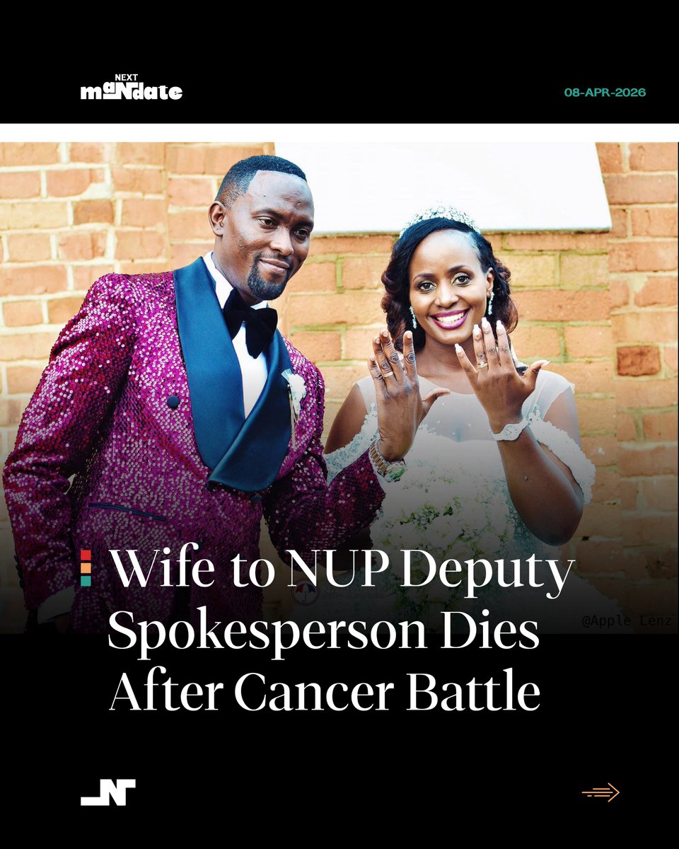 NextMandate's tweet photo. Wife to @AMufumbiro dies after a long battle with cancer. Her passing was announced by @HEBobiwine, revealing she died at 3:00 a.m. today.

Mufumbiro, who has been in detention since Sept 2025, was unable to be with her in her final months despite seeking bail.

#NextMandate🧵 https://t.co/g0qDofaYCC