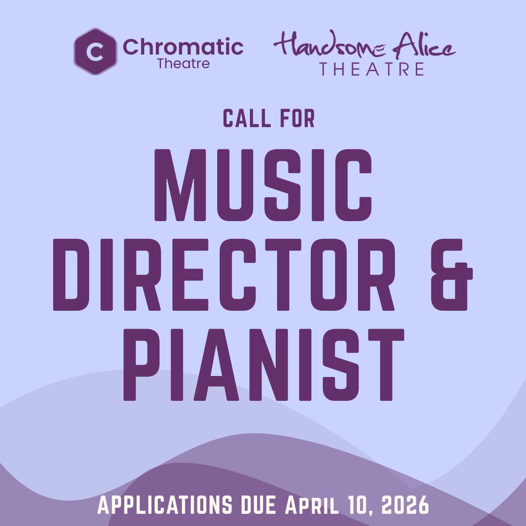 TheatreAlberta's tweet photo. Jobs (Calgary): Music Director/ Pianist - Chromatic Theatre &amp; Handsome Alice Theatre

Call for Music Director/ Pianist for an upcoming  production by Chromatic Theatre &amp; Handsome Alice

https://t.co/qrifCvuYG1
#yyctheatre #yycarts https://t.co/BN6bMjJpBn