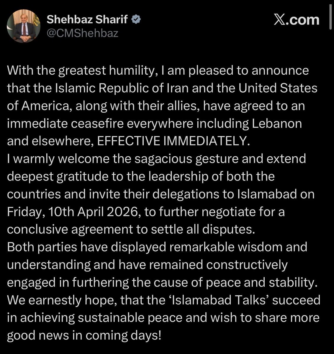 SuppressedNws1's tweet photo. @CMShehbaz Did you lie about Lebanon being included in the deal? Or is Trump lying?

He says Lebanon is not included, you said it’s included and now Lebanon is being carpet bombed by Israel! https://t.co/9KN71r6JhV
