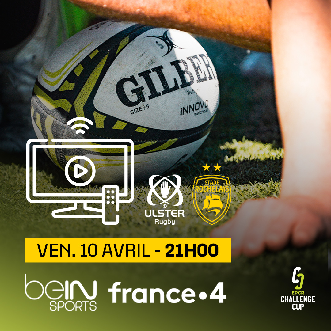 staderochelais's tweet photo. Tu restes à la 𝙢𝙖𝙞𝙨𝙤𝙣 vendredi soir ? 🟡⚫️

📺 Deux solutions pour supporter nos Jaune et Noir : @beinsports_FR ou France 4 ! 

#ULSvSR | #ChallengeCupRugby | #FievreSR https://t.co/0LMZIteCTK