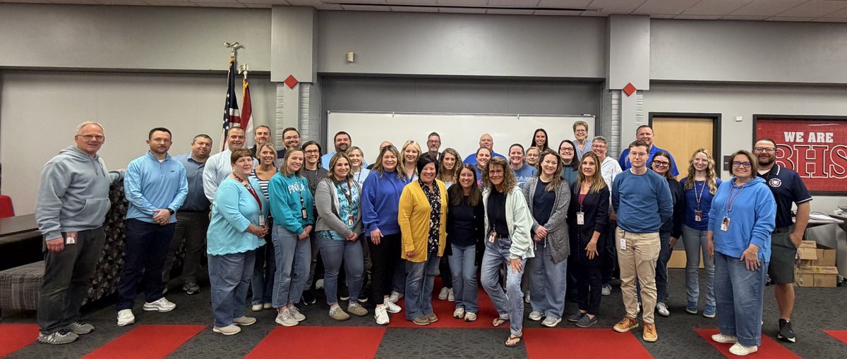 BHSRedmen's tweet photo. Wear Blue Day for Child Abuse Prevention Month. #OhioWearsBlue #BellevueSchoolsWearsBlue https://t.co/G7XlO9HRrR