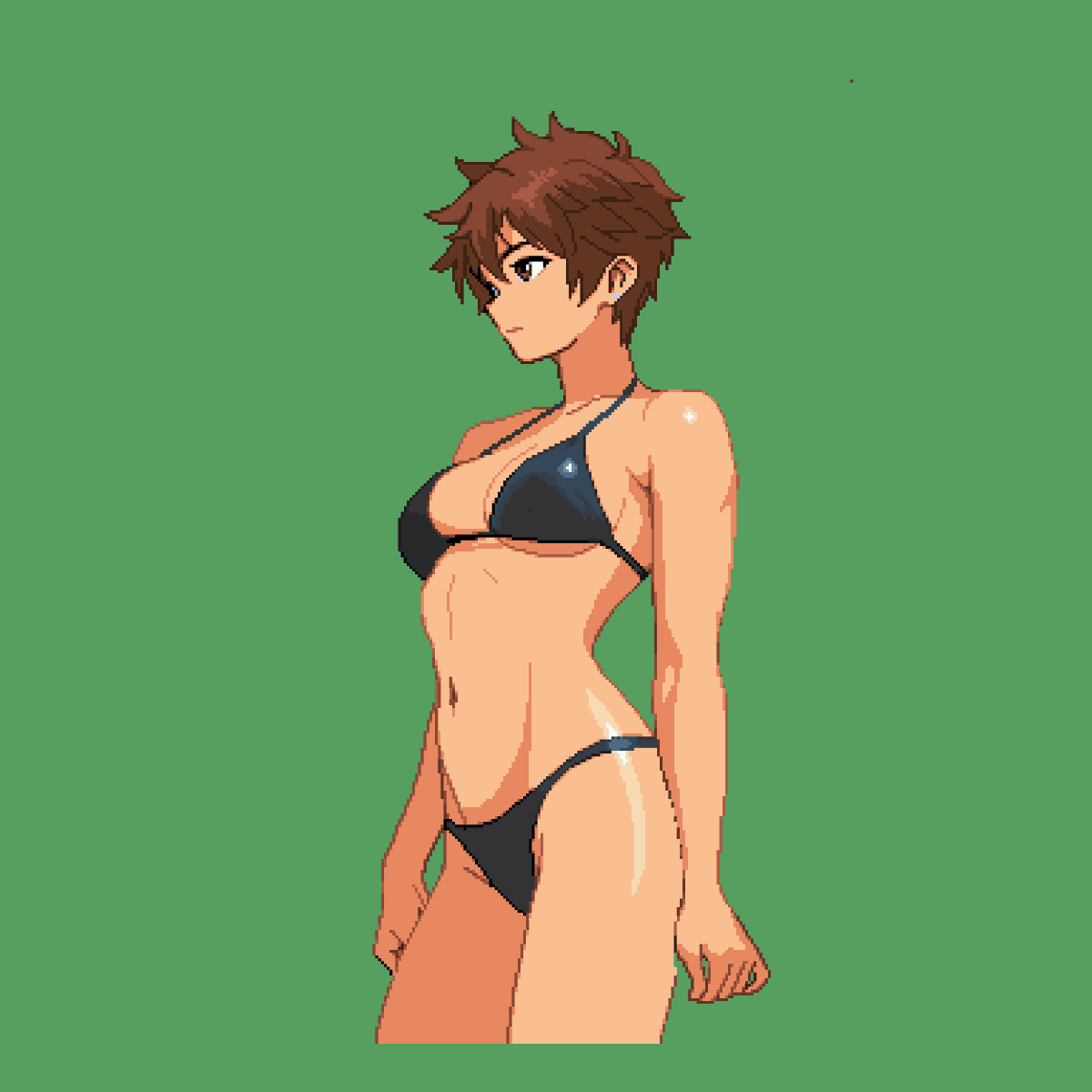 あったかくなってまいりました。いよいよ公然と水着が描ける季節に…！！肝心の本編制作は、昼職がのっぴきならず、土日しかできておりませんけど、頑張ってゲーム開発いたします…。