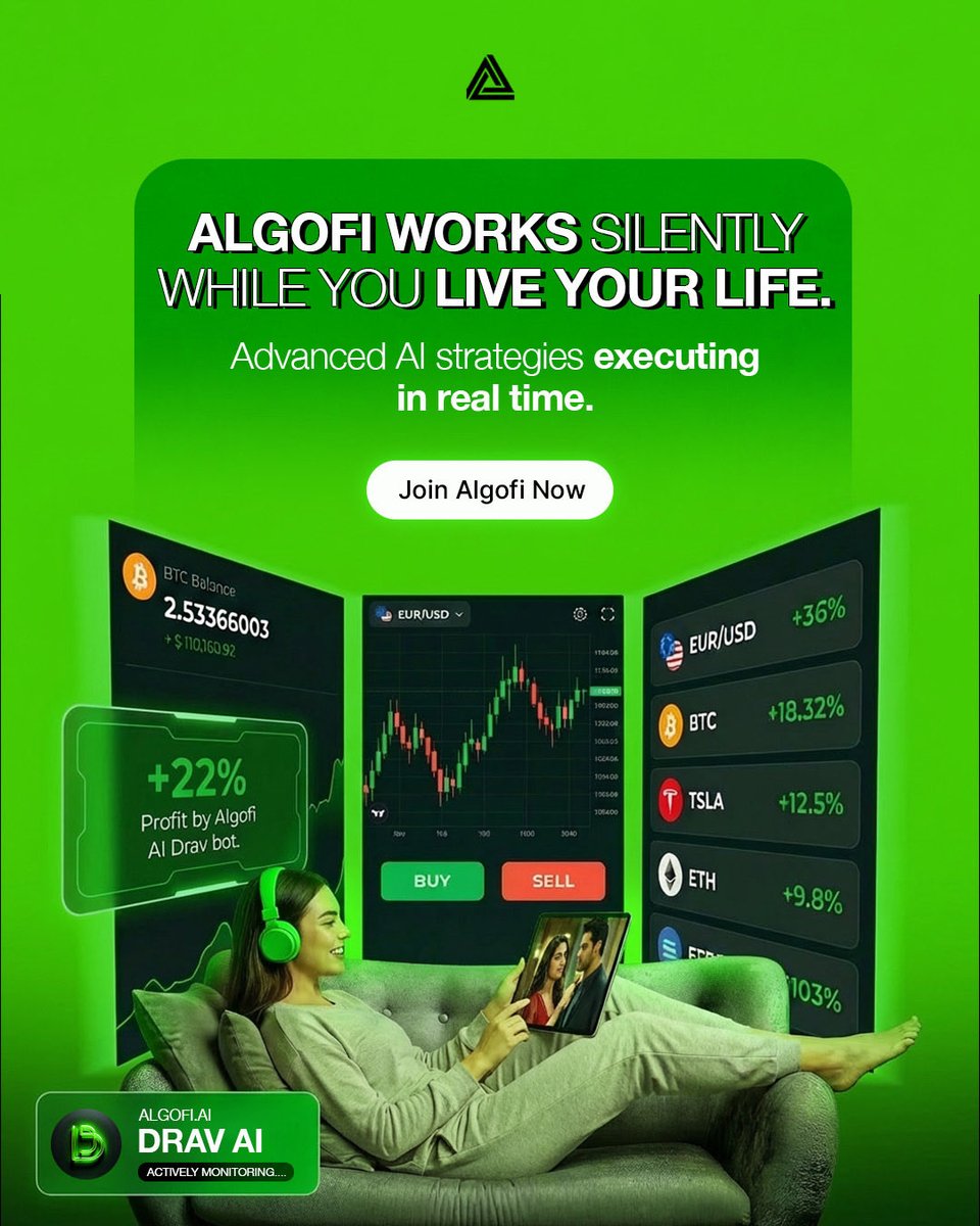 algofi_ai's tweet photo. Stop watching charts all day. 📊
Let AIgofi AI trade smarter while you live your life.

Explore more at https://t.co/zQpLZ1YSkN

#algofi #aitrading #futureoftrading #aifinance #smarttrading https://t.co/FKqZgaaj93