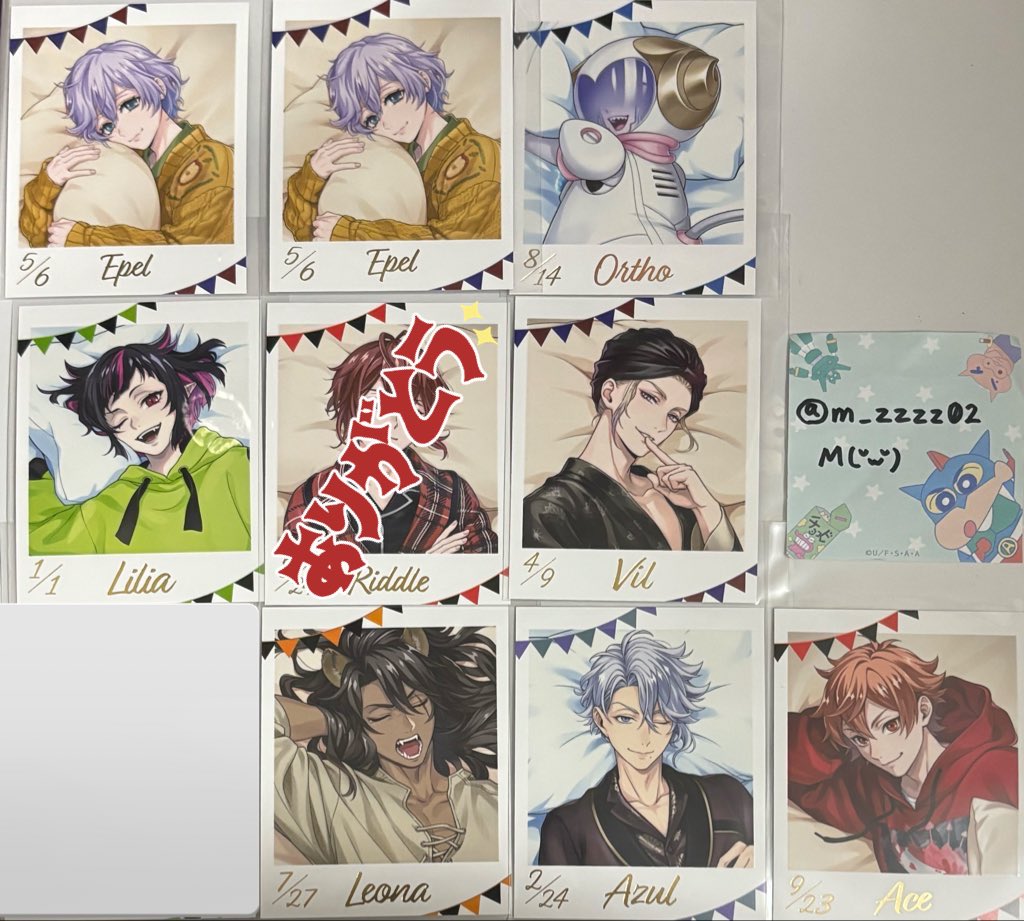 m_zzzz02's tweet photo. @1【交換】ツイステ
くつろぎマイルームバースデー1周年記念
フォト風カードコレクション くつろぎマイルームver.

譲：エース レオナ アズール ヴィル エペル オルト リリア

求：フロイド ジャミル3 ルーク2

詳細ALTご確認下さいませ。

宜しくお願い致します。 https://t.co/JFCwwAdr84