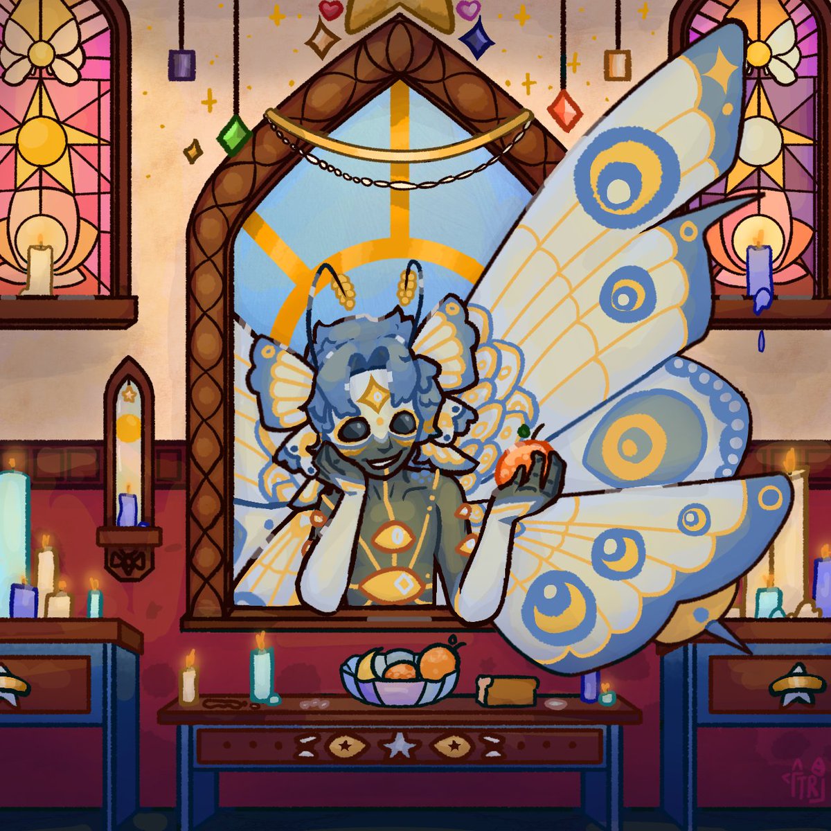 Ghostly Racoon! ✨️ Commissions Open!! tweet media