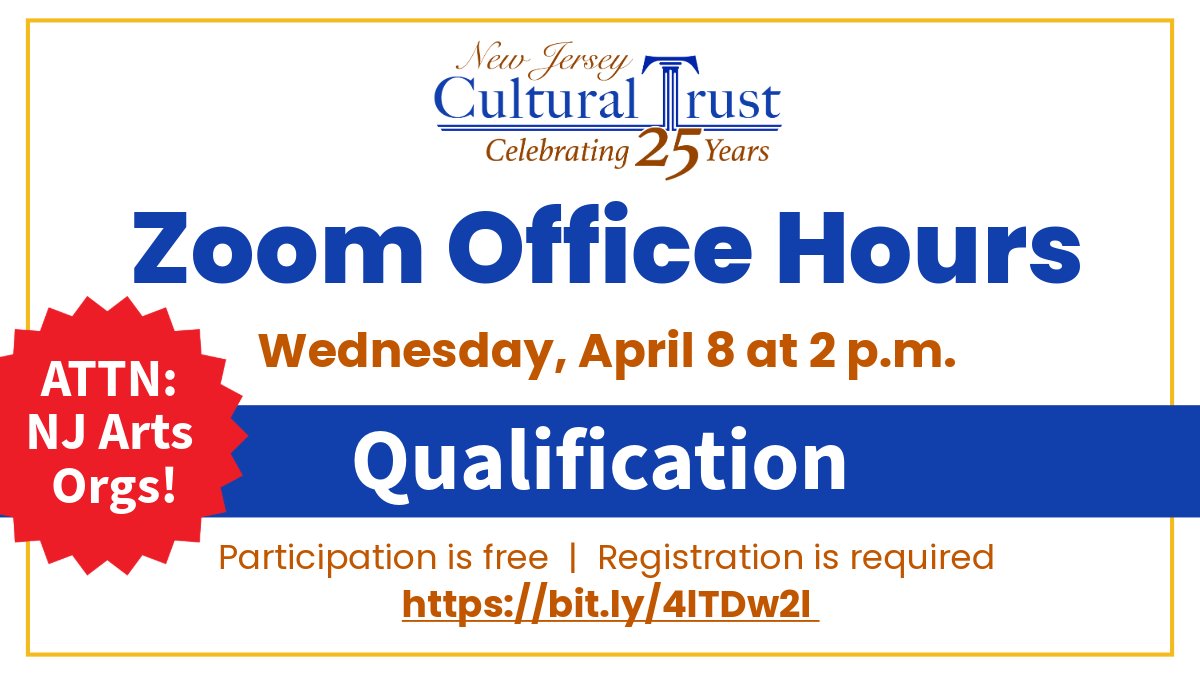 New Jersey Cultural Trust tweet media