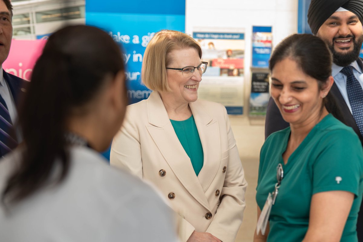 SylviaJonesMPP's tweet image. Ontario's future depends on a strong health workforce.

The new Academic Learning Centre at #Brampton Civic Hospital will help make that future possible by training the next generation of clinicians in this growing region, building a healthcare system to last.