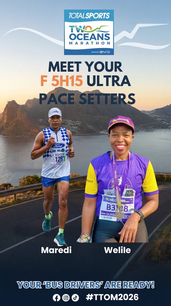 mawelly05's tweet image. Your bus drivers are ready! Maredi and I will keep the rhythm, the spirit, and the smiles alive all the way to the finish. Trust the pace, trust the team. #TTOM2026 #RunAsOne #Pacesetters #BusDrivers