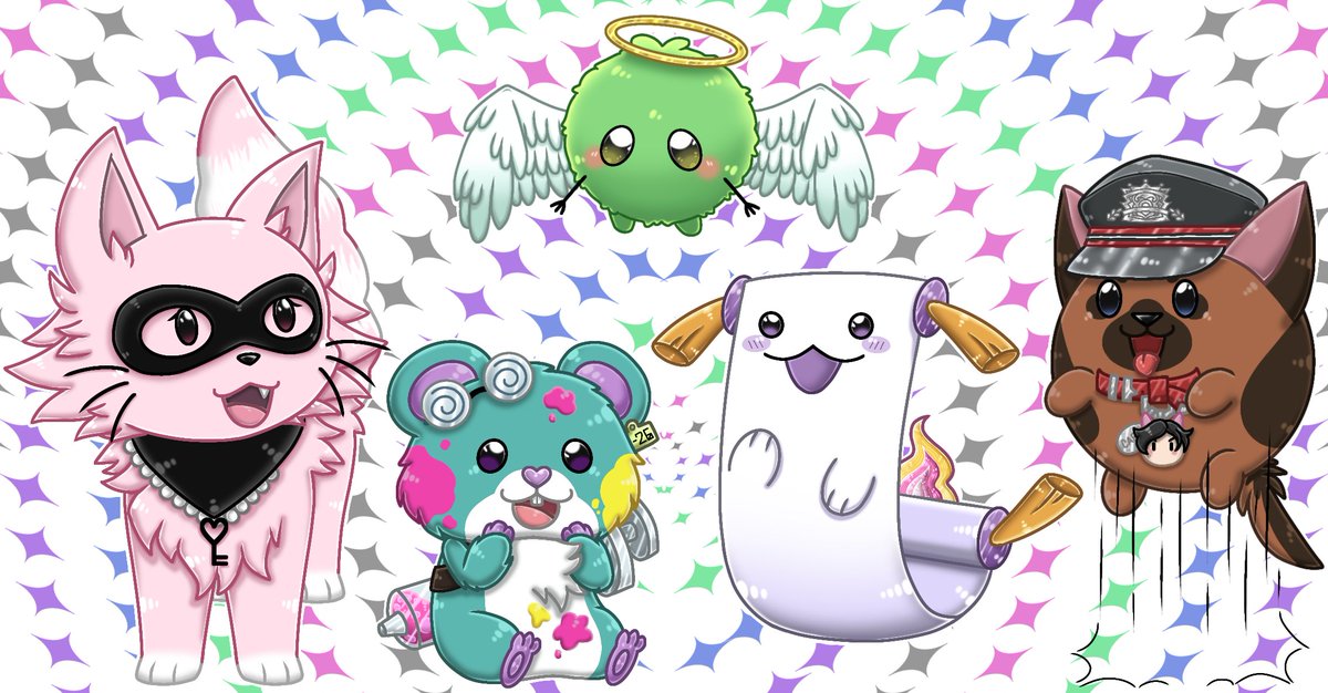 Cr0wnie_s4n's tweet image. All together at last 🩷💚🩶💙💜
#ARTkariel | #Caenvas | #Katagallery | #LockART | #EliasDrawborne