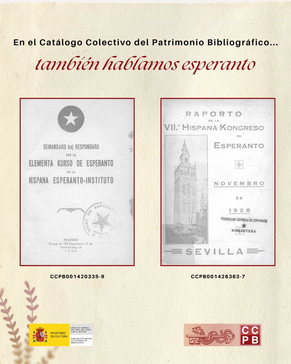 librolecturagob's tweet photo. En el #CCPB también se habla #esperanto. En nuestro catálogo podrás encontrar 📖 desde manuales de gramática hasta publicaciones periódicas.
🖱️ Explora el fondo en nuestro catálogo colectivo 👇
https:/ccpbe.cultura.gob.es/CCPBOPAC/cgi-ccpbopac/abnetop?ACC=258&DI=33
#Bibliotecas https://t.co/S7qchuRbsy