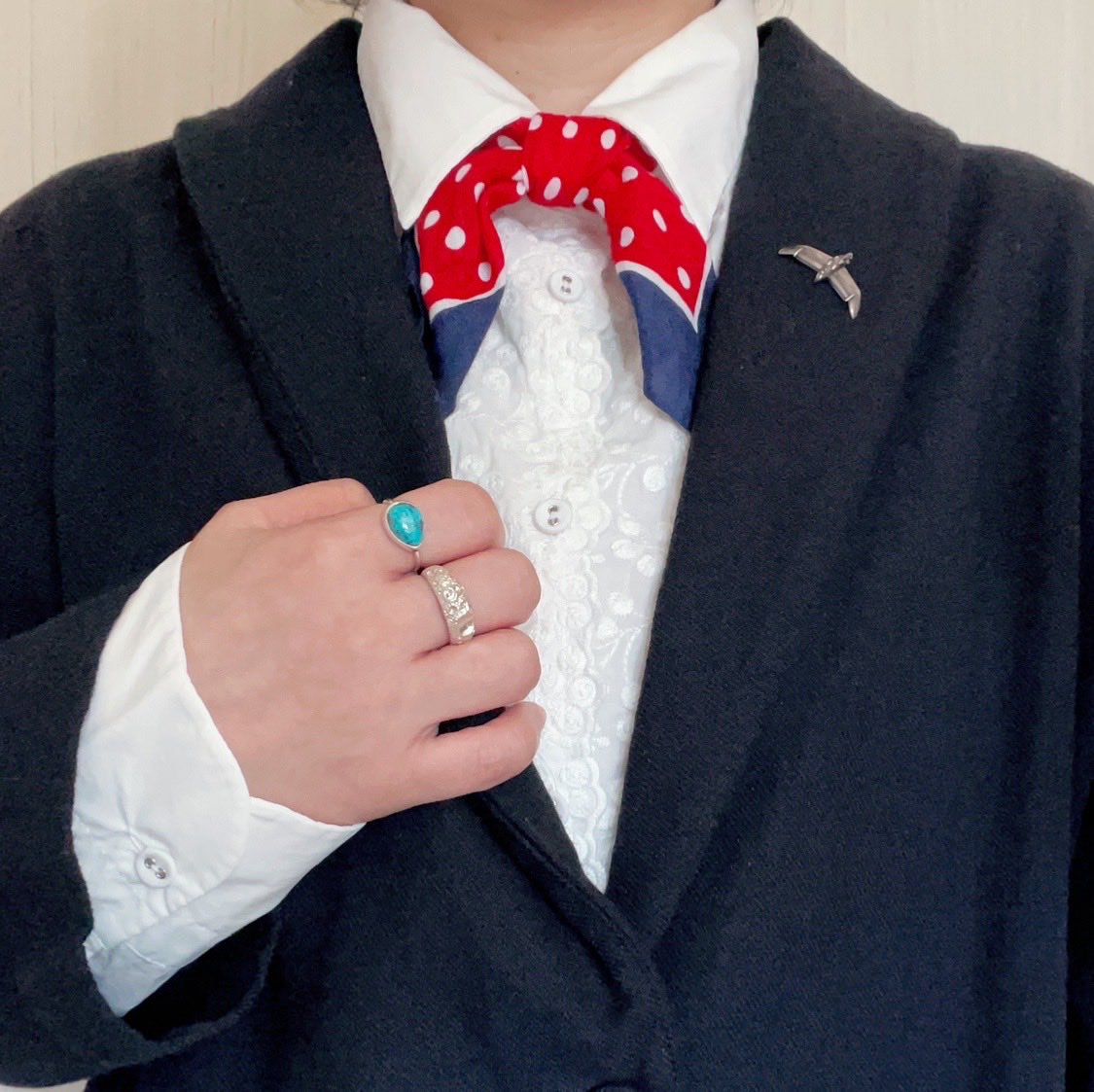 本日、息子の入学式でした🌸
おめでとう(´；ω；`)

風の谷のガンシップつけてったよー✈︎