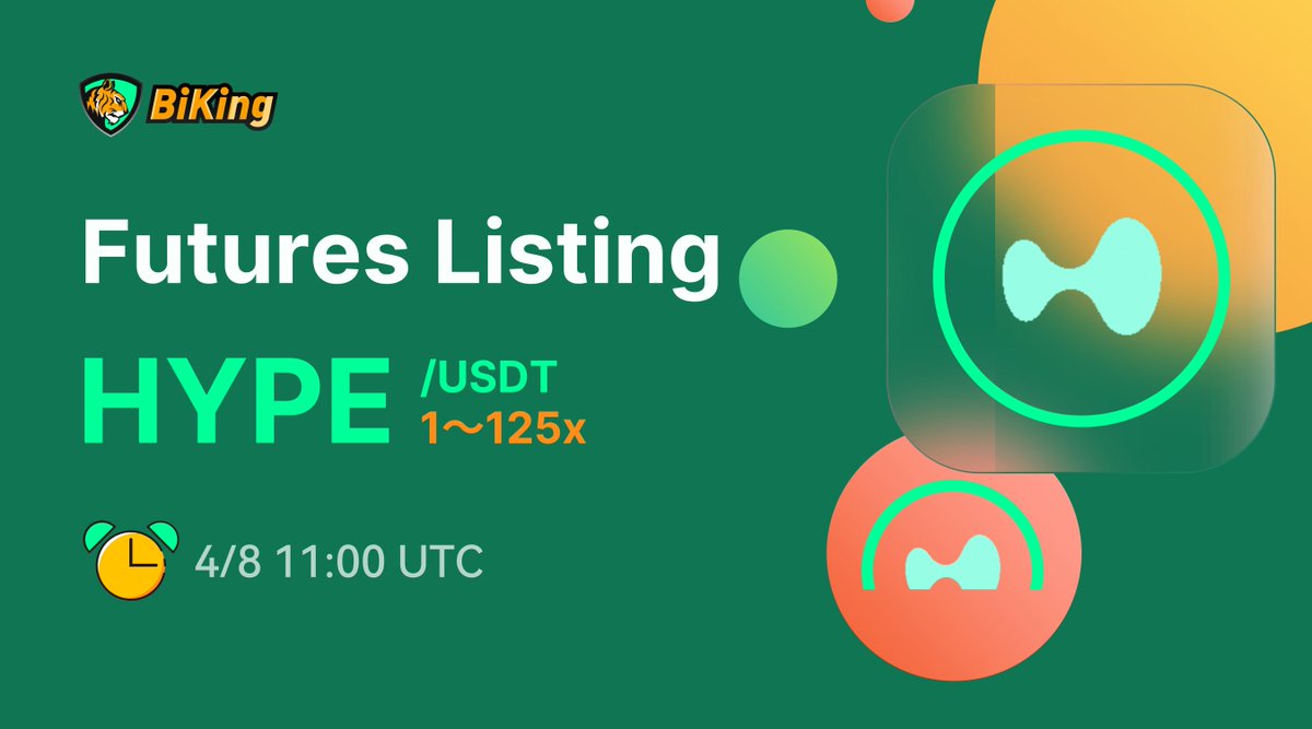 Futures Listing 📣

Trading Pairs: #HYPE/USDT
⏰2026/4/8 11:00 (UTC)
Leverage: 1～125x

Hyperliquid is a Layer 1 (L1) blockchain renowned for its perpetual futures and spot trading～<a href="/HyperliquidX/">Hyperliquid</a>