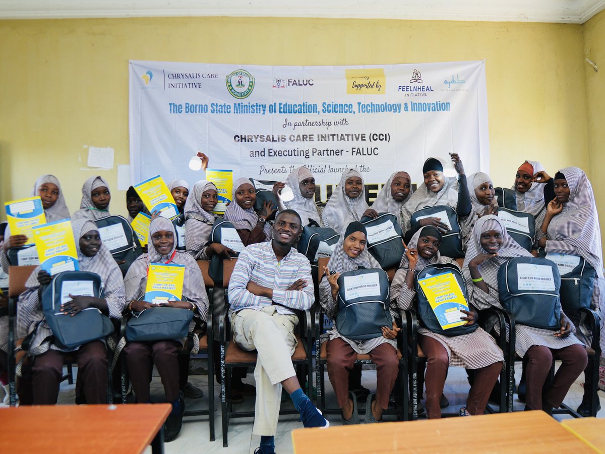 Street2School's tweet photo. You cant talk about girls’ edu w/out fixing the conditions that determine whether girls can stay, learn, &amp; succeed.

We are addressing barriers for 50 IDP girls, like WAEC cost, study materials &amp; Solar lamps to enable study after dark

Access + The right conditions matter. https://t.co/ctz8qIlp7Z
