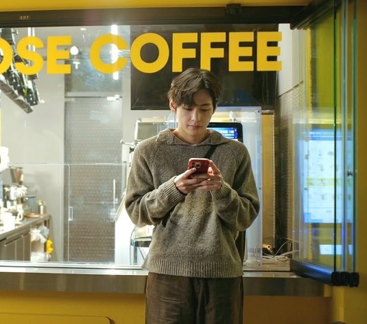 POV: your boyfriend waiting outside the café for you