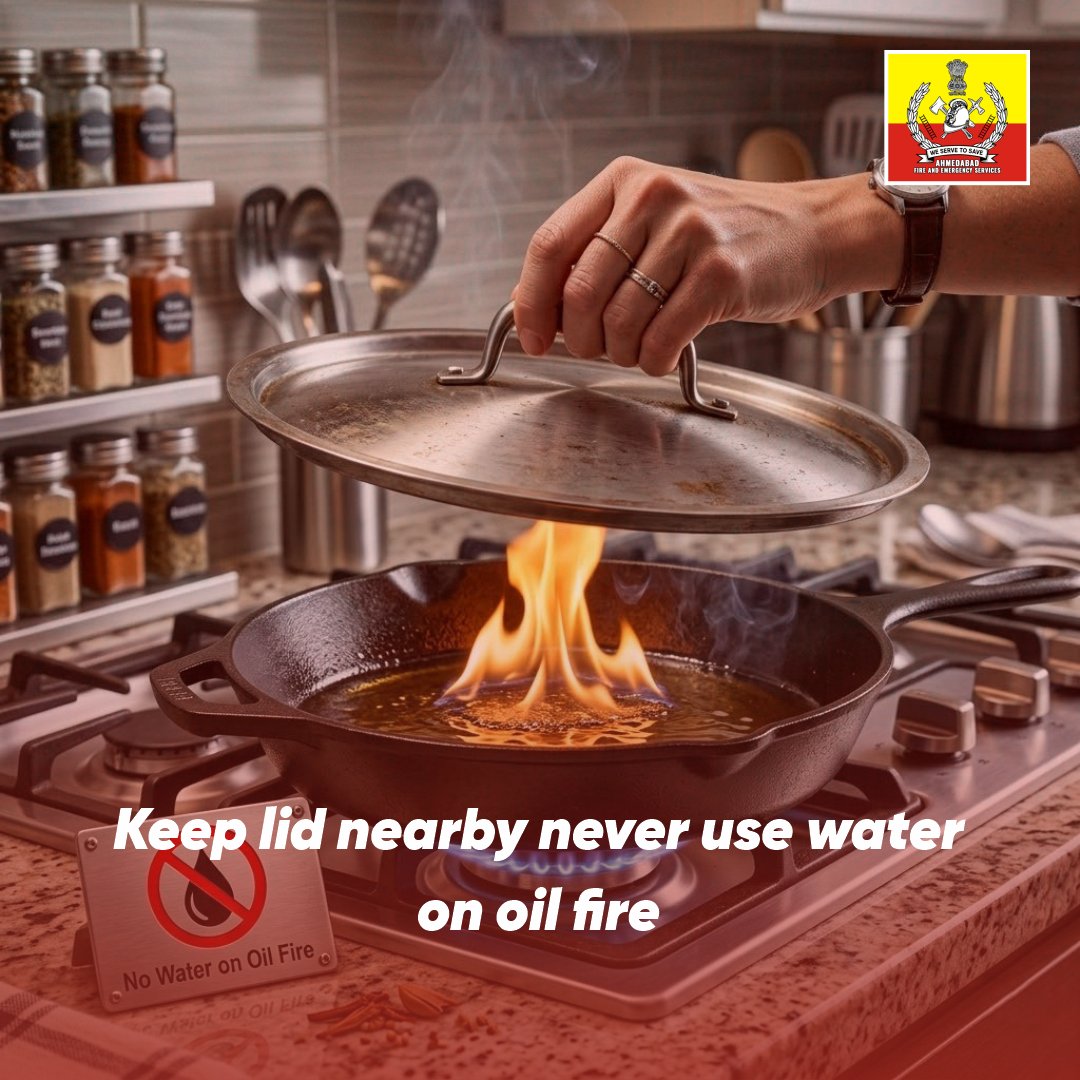afes_112's tweet photo. Healthy kitchen habits. Safe homes. 🔥
Follow smart cooking practices &amp; prevent fire risks.
📞 Dial 112 in case of emergency.
Ahmedabad Fire and Emergency Services is always ready to protect you.

#kitchensafety #healthyhome #mom #AFES
#Ahmedabad https://t.co/RjAMKAvhBM