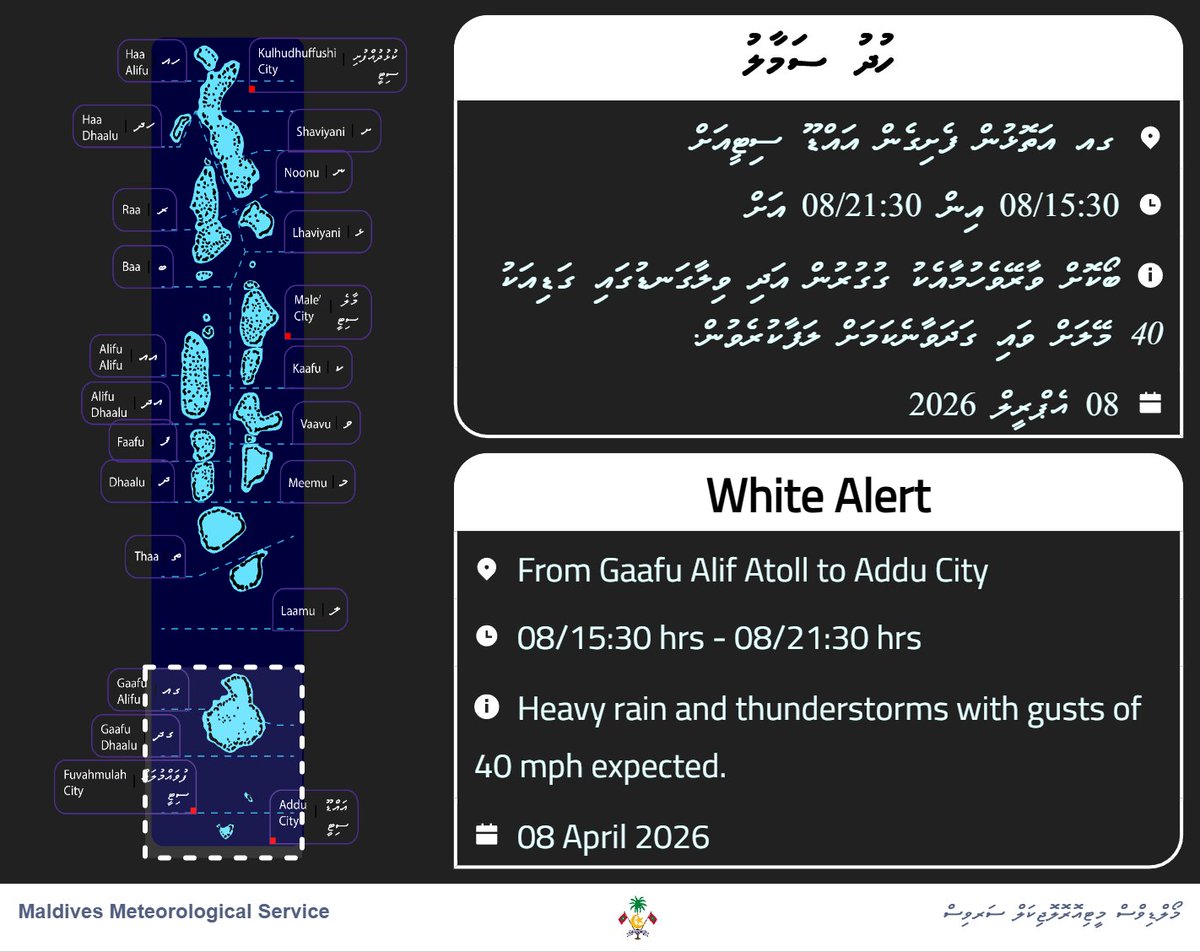 Maldives Meteorology tweet media