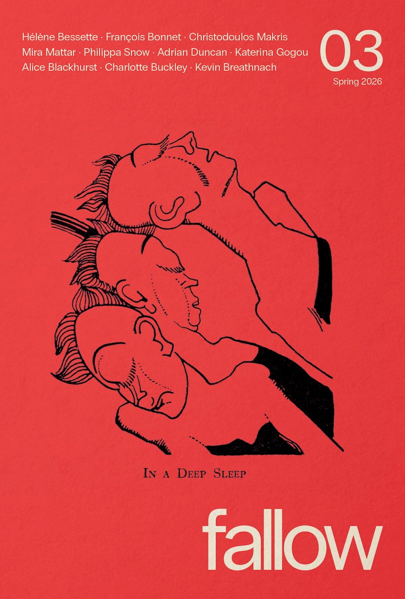 artscouncil_ie's tweet image. 📚 This week's #ReadwithAC features a selection of fiction, poetry, and essays from some of the finest writers working today with the Spring 2026 issue of literary journal 'fallow'.

From #ArtsCouncilSupported publisher Fallow Media.

Find out more: fallowmedia.com/shop/fallow-03