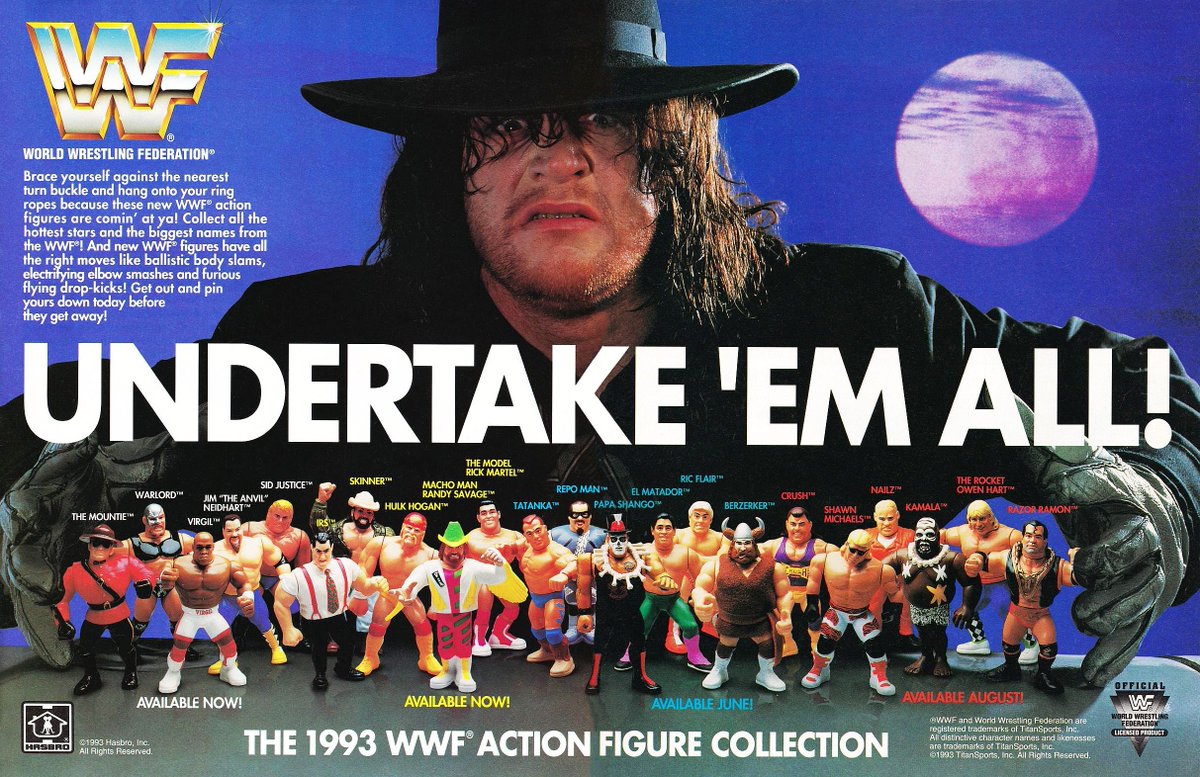 WWFWrestling1's tweet image. Undertake 'Em All! 🪦 #WWF #WWE #Undertaker #Hasbro