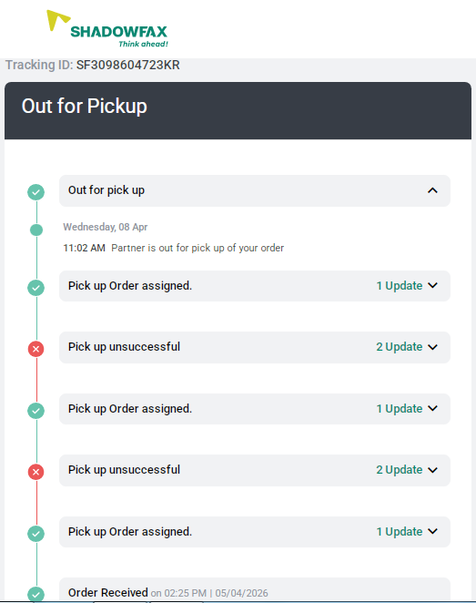 lamShantanu's tweet photo. Booked via @ShiprocketIndia with @shadowfax_in,and this is getting ridiculous.Pickup still not done,yet fake status “seller requested delay” is shown daily—seller confirmed this is a lie.Stop misleading customers and do the pickup. Completely unacceptable service
SF3098604723KR https://t.co/Hmc2pbK7p5