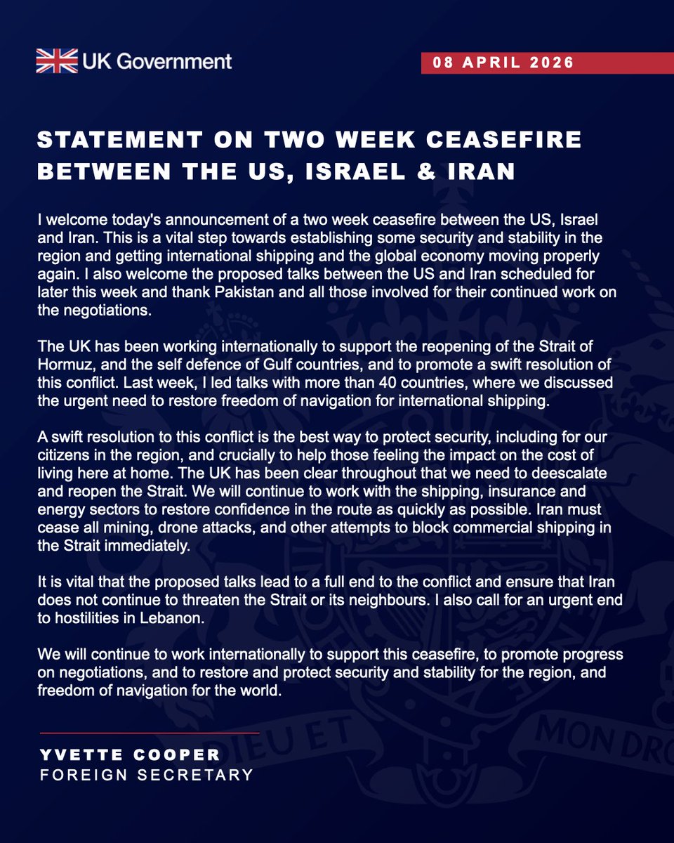 Foreign, Commonwealth & Development Office tweet media