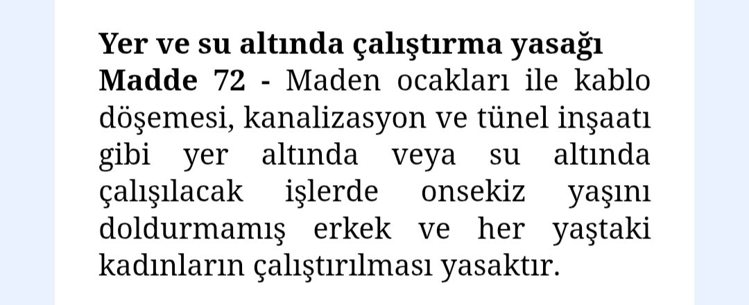 Furkanmrg's tweet photo. @Augustine_Orlov @IzmirB76190 @bezdumlog @Xeypt0n Türkiyede ve 45 no'lu ILO uluslararası sözleşmesini imzalayan ülkelerde yok https://t.co/OKlUDS7dpJ