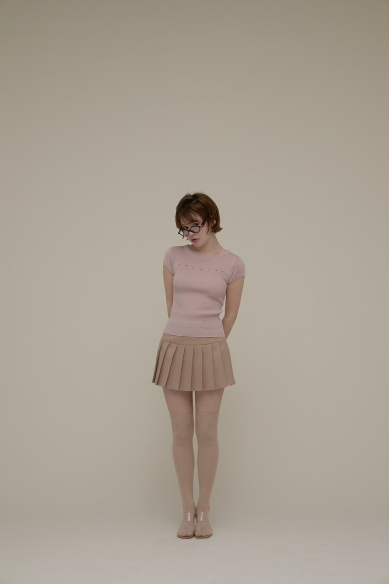 Mary logo silk tops color pink/black ¥9,900-tax in さらりとした