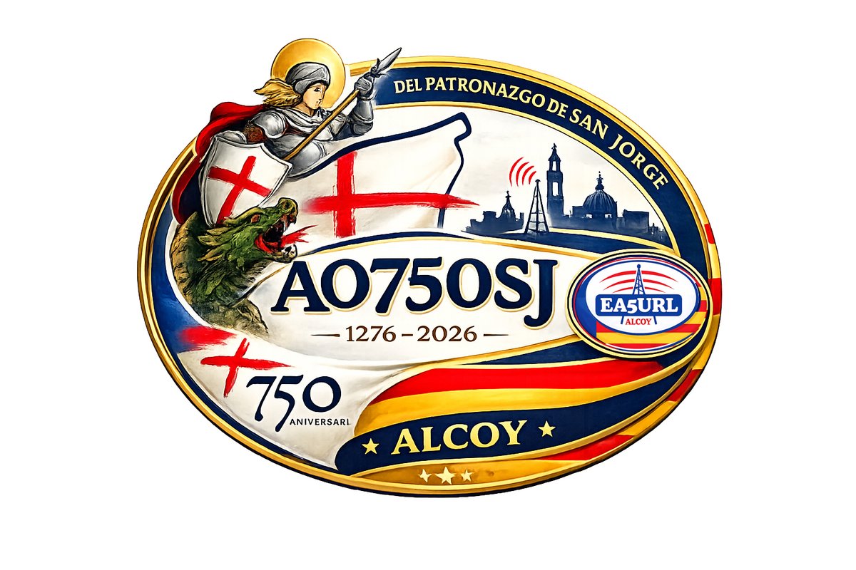 Special event station AO750SJ on 14.033 MHz mode cw worked 😀 NOW QRV ! #AO750SJ #Spain #Hamr #Hamradio 📻🇪🇸